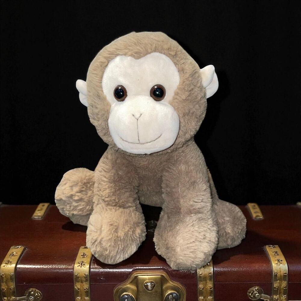 Bearington Giggles Monkey Bear Plush Hybrid Brown Stuffed Animal Toy 12" Vintage